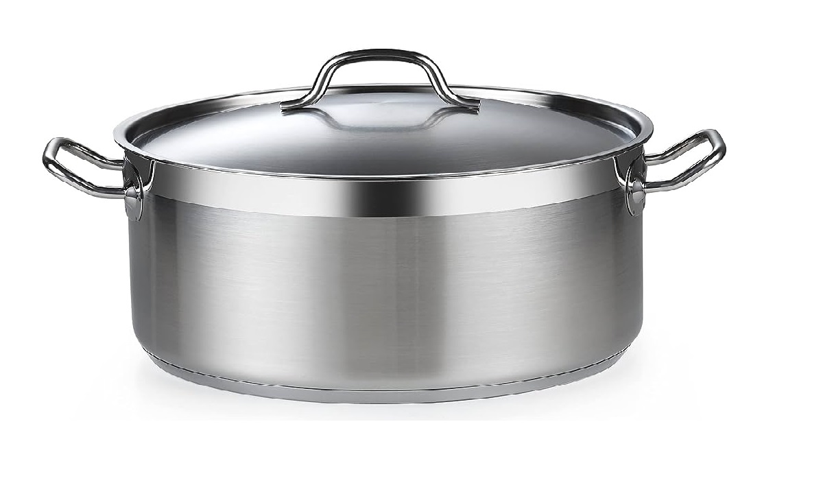 <p>قدر منخفض استيل تركي 18x8سم 1.75 لتر INDUCTION</p>